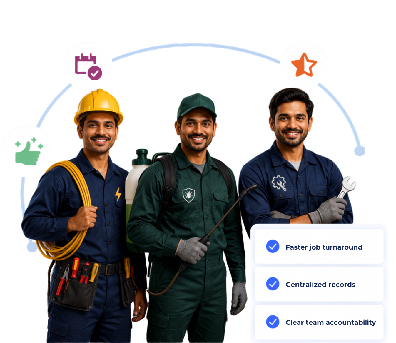 Job card dashboard and workflow preview